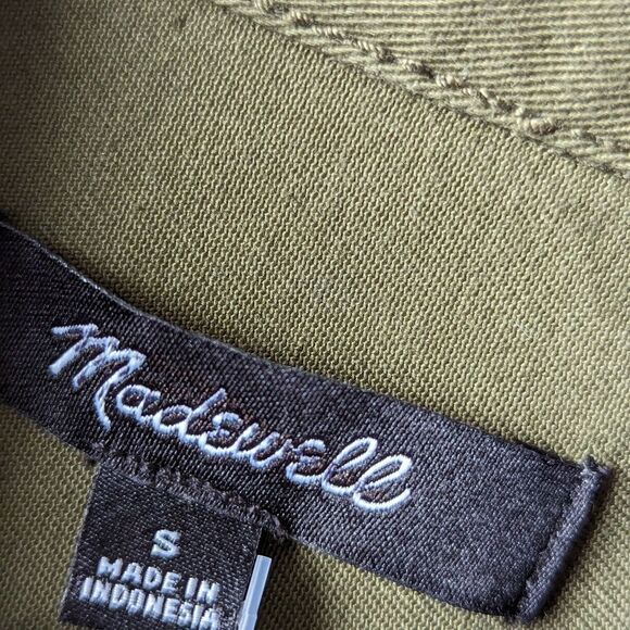 Madewell Utility Button Front Shirtdress | Loden Green | Fall Layering S NWT - Picture 13 of 15